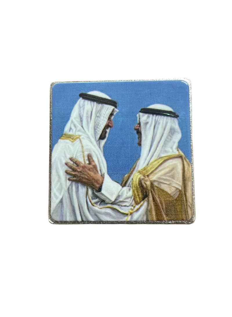 A.R.H | UAE & Kuwait National Tolerance Badge | UAE & Kuwait Solidarity Figure Magnetic Badge | Artistic Brotherhood & Leadership Souvenir | Emirati & Kuwaiti National Day Heritage Design | - Image 4